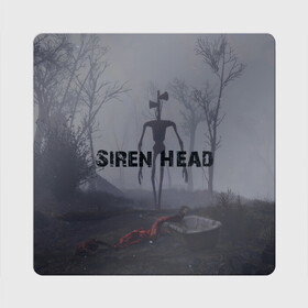 Магнит виниловый Квадрат Сиреноголовый: в Ухте, полимерный материал с магнитным слоем | размер 9*9 см, закругленные углы | game | арт | игры | лого | обои | рисунок