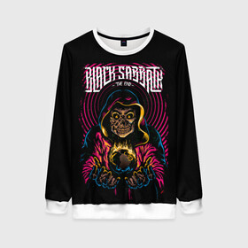 Женский свитшот 3D с принтом BLACK SABBATH в Ухте, 100% полиэстер с мягким внутренним слоем | круглый вырез горловины, мягкая резинка на манжетах и поясе, свободная посадка по фигуре | black | grange | hardcore | metal | music | osbourne | ozzy | punk | retro | rock | sabbath | trash | метал | музыка | озборн | оззи | ретро | рок.блэк | сэббэт