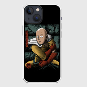 Чехол для iPhone 13 mini с принтом OnePanchMan   Смертельный Удар в Ухте,  |  | Тематика изображения на принте: anime | free | japan | man | manga | one | onepanchman | opm | punch | saitama | samurai | аниме | ванпанчмен | кулак | манга | мульт | один | сайтама | самурай | удар | япония