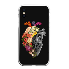 Чехол для iPhone XS Max матовый с принтом Natural Heart Dual в Ухте, Силикон | Область печати: задняя сторона чехла, без боковых панелей | 8 | flower | flowers | garden | heart | natural | symbiote | день | женский | марта | международный | природа | растения | сердце | симбиот | цветы