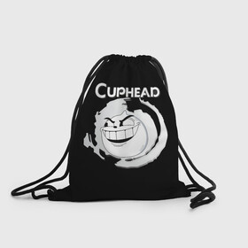 Рюкзак-мешок 3D с принтом босс caphead в Ухте, 100% полиэстер | плотность ткани — 200 г/м2, размер — 35 х 45 см; лямки — толстые шнурки, застежка на шнуровке, без карманов и подкладки | Тематика изображения на принте: boss | caphead | босс | гранд | гупи | капхед | капхейд | ле