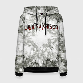 Женская толстовка 3D с принтом Магическая битва в Ухте, 100% полиэстер  | двухслойный капюшон со шнурком для регулировки, мягкие манжеты на рукавах и по низу толстовки, спереди карман-кенгуру с мягким внутренним слоем. | anime | jujutsu kaisen | manga | sorcery fight | аниме | годжо сатору | итадори юдзи | магическая битва | манга