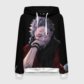 Женская толстовка 3D с принтом Магическая битва в Ухте, 100% полиэстер  | двухслойный капюшон со шнурком для регулировки, мягкие манжеты на рукавах и по низу толстовки, спереди карман-кенгуру с мягким внутренним слоем. | anime | jujutsu kaisen | manga | sorcery fight | аниме | годжо сатору | итадори юдзи | магическая битва | манга