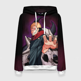 Женская толстовка 3D с принтом Магическая битва в Ухте, 100% полиэстер  | двухслойный капюшон со шнурком для регулировки, мягкие манжеты на рукавах и по низу толстовки, спереди карман-кенгуру с мягким внутренним слоем. | anime | jujutsu kaisen | manga | sorcery fight | аниме | годжо сатору | итадори юдзи | магическая битва | манга