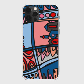 Чехол для iPhone 12 Pro с принтом Путешествие в Ухте, силикон | область печати: задняя сторона чехла, без боковых панелей | абстракция | город | графика | линия | рисунок