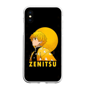 Чехол для iPhone XS Max матовый с принтом ZENITSU Kimetsu no Yaiba в Ухте, Силикон | Область печати: задняя сторона чехла, без боковых панелей | demon slayer | kamado | kimetsu no yaiba | nezuko | tanjiro | аниме | гию томиока | зеницу агацума | иноске хашибира | камадо | клинок | корзинная девочка | манга | музан кибуцуджи | незуко | рассекающий демонов | танджиро