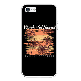 Чехол для iPhone 5/5S матовый с принтом ГАВАЙИ в Ухте, Силикон | Область печати: задняя сторона чехла, без боковых панелей | кгаваий california сша usa америка лето лосанджелес  лето | море