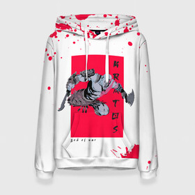 Женская толстовка 3D с принтом Young Kratos в Ухте, 100% полиэстер  | двухслойный капюшон со шнурком для регулировки, мягкие манжеты на рукавах и по низу толстовки, спереди карман-кенгуру с мягким внутренним слоем. | gad of war | game | games | god of war | god of wor | атрей | атрэй | бог войны | игра | игры | кратос