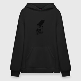 Худи SuperOversize хлопок с принтом Skull crow в Ухте, 70% хлопок, 30% полиэстер, мягкий начес внутри | карман-кенгуру, эластичная резинка на манжетах и по нижней кромке, двухслойный капюшон
 | animal | bird | bone | bones | creepy | crow | dead | death | halloween | horror | scary | skull | skulls | splash | the curse | голова | кости | ужасы | хоррор | череп