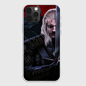 Чехол для iPhone 12 Pro Max с принтом Ведьмак Геральт в Ухте, Силикон |  | Тематика изображения на принте: ведьмак | войн | волк. | геральт | меч | сериал