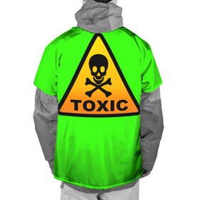 Накидка на куртку 3D с принтом Toxic People в Ухте, 100% полиэстер |  | toxic | токсин | токсичный | яд