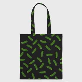Шоппер 3D Огуречный паттерн: в Ухте, 100% полиэстер | Плотность: 200 г/м2; Размер: 34×35 см; Высота лямок: 30 см | cucumber | food | еда | овощ | огурцы | паттерн | узор