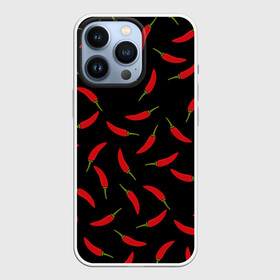 Чехол для iPhone 13 Pro с принтом Chili peppers в Ухте,  |  | chili peppers | горячий | еда | овощ | острый | перец чили | узор