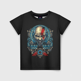 Детская футболка 3D с принтом Casual GOW в Ухте, 100% гипоаллергенный полиэфир | прямой крой, круглый вырез горловины, длина до линии бедер, чуть спущенное плечо, ткань немного тянется | Тематика изображения на принте: gad of war | game | games | god of war | god of wor | бог войны | игра | игры | кратос