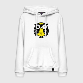 Мужская толстовка хлопок с принтом Уставшая сова в Ухте, френч-терри, мягкий теплый начес внутри (100% хлопок) | карман-кенгуру, эластичные манжеты и нижняя кромка, капюшон с подкладом и шнурком | Тематика изображения на принте: owl | owls | сова | совушка | совы | филин | фраза | юмор