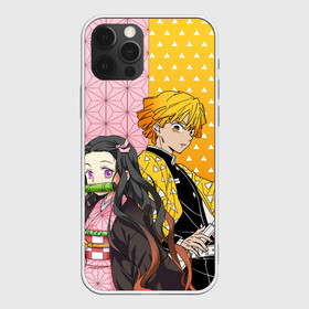 Чехол для iPhone 12 Pro ЗЕНИЦУ И НЕЗУКА КЛИНОК: в Ухте, силикон | область печати: задняя сторона чехла, без боковых панелей | demon slayer | kimetsu no yaiba | nezuka | nezuko | shinobu | slayer | tanjiro | zenitsu | гию томиока | демоны | зенитсу | зенитцу | зеницу | иноске хашибира | клинок рассекающий демонов | незука | незуко | танджиро | шинобу кочо