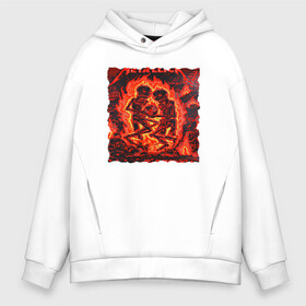 Мужское худи Oversize хлопок с принтом METALLICA TO HELL в Ухте, френч-терри — 70% хлопок, 30% полиэстер. Мягкий теплый начес внутри —100% хлопок | боковые карманы, эластичные манжеты и нижняя кромка, капюшон на магнитной кнопке | metallica | джеймс хэтфилд | кирк хэмметт | ларс ульрих | роберт трухильо