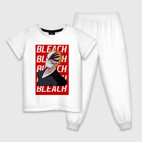 Детская пижама хлопок с принтом Режим Пустого (Bleach) в Ухте, 100% хлопок |  брюки и футболка прямого кроя, без карманов, на брюках мягкая резинка на поясе и по низу штанин
 | Тематика изображения на принте: anime | bleach | hollow | ichigo | kurosaki | manga | mask | matsumoto | rangiku | samurai | shihoin | yoruichi | аниме | блич | ичиго | йоруичи | куросаки | манга | маска | мацумото | онимэ | рангику | самурай | шихоин