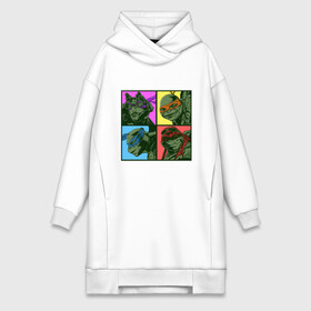 Платье-худи хлопок с принтом Retro Turtles в Ухте,  |  | donatello | leonardo | michelangelo | ninja | pizza | raphael | turtles | донателло | животные | карате | комикс | комиксы | леонардо | микеланджело | мультфильм | мутант | мутанты | ниндзя | пицца | рафаэль | сплинтер | супергерой