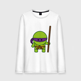 Мужской лонгслив хлопок с принтом Донателло в Ухте, 100% хлопок |  | donatello | leonardo | michelangelo | ninja | pizza | raphael | turtles | донателло | животные | карате | комикс | комиксы | леонардо | микеланджело | мультфильм | мутант | мутанты | ниндзя | пицца | рафаэль | сплинтер | супергерой