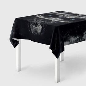 Скатерть 3D OLD SHAMAN: в Ухте, 100% полиэстер (ткань не мнется и не растягивается) | Размер: 150*150 см | hardcore | shaman | skull | готика | неформальное | череп | шаман