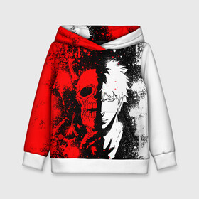 Детская толстовка 3D с принтом ИЧИГО БЛИЧ ICHIGO BLEACH в Ухте, 100% полиэстер | двухслойный капюшон со шнурком для регулировки, мягкие манжеты на рукавах и по низу толстовки, спереди карман-кенгуру с мягким внутренним слоем | Тематика изображения на принте: anime | bleach | form | heroes | ichigo | manga | аниме | блич | броня | герои | ичиго | костюм | манга