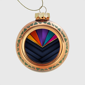 Стеклянный ёлочный шар с принтом 3D luxury в Ухте, Стекло | Диаметр: 80 мм | luxury | versace | vip | абстракция | версаче | вип | паттерн | роскошь | текстуры