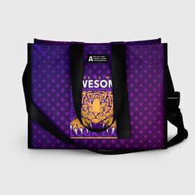 Сумка-шоппер 3D Awesome Тигр lion like: в Ухте, 100% полиэстер | застегивается на металлическую кнопку; внутренний карман застегивается на молнию. Стенки укреплены специальным мягким материалом, чтобы защитить содержимое от несильных ударов
 | like | lion | кошка | крупная кошка | лев | текст | тигр | тигр с текстом