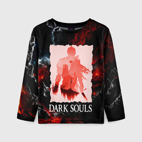 Детский лонгслив 3D с принтом DARKSOULS GAME в Ухте, 100% полиэстер | длинные рукава, круглый вырез горловины, полуприлегающий силуэт
 | dark souls | darksouls | tegunvte | темные души