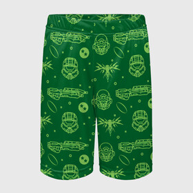 Детские спортивные шорты 3D с принтом Halo Pattern в Ухте,  100% полиэстер
 | пояс оформлен широкой мягкой резинкой, ткань тянется
 | game | games | halo | heilo | master chif | pattern | spartan | игра | игры | ковенант | ковенанты | мастер чиф | спартанец | узор | хало | хейло | хэйло