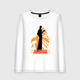 Женский лонгслив хлопок с принтом Арт Ичиго Блич в Ухте, 100% хлопок |  | bleach | daiko | ichi nii | ichigo | itsygo | kurosaki | shinigami | блич | ичиго | куросаки