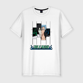 Мужская футболка хлопок Slim Гриммджо и Улькиорра Блич: в Ухте, 92% хлопок, 8% лайкра | приталенный силуэт, круглый вырез ворота, длина до линии бедра, короткий рукав | bleach | grimmjow | ulquiorra | блич | гриммджо | улькиорра | четвёртый | шестой | эспада