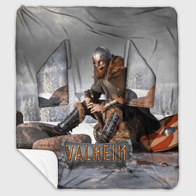 Плед с рукавами с принтом Valheim Викинг в Ухте, 100% полиэстер | Закругленные углы, все края обработаны. Ткань не мнется и не растягивается. Размер 170*145 | fantasy | mmo | valheim | valve | валхейм | вальхейм | викинги | выживалка | игра | королевская битва | ммо | ролевая игра | фэнтази
