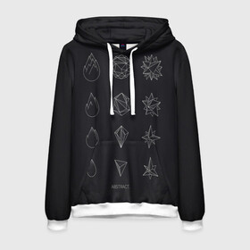 Мужская толстовка 3D с принтом Абстракции в Ухте, 100% полиэстер | двухслойный капюшон со шнурком для регулировки, мягкие манжеты на рукавах и по низу толстовки, спереди карман-кенгуру с мягким внутренним слоем. | abstract. | абстракции | популярные иллюстрации | текстуры | фигуры