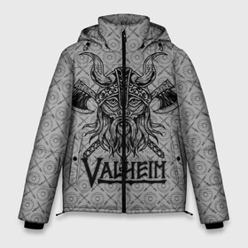 Мужская зимняя куртка 3D с принтом Valheim Viking dark в Ухте, верх — 100% полиэстер; подкладка — 100% полиэстер; утеплитель — 100% полиэстер | длина ниже бедра, свободный силуэт Оверсайз. Есть воротник-стойка, отстегивающийся капюшон и ветрозащитная планка. 

Боковые карманы с листочкой на кнопках и внутренний карман на молнии. | fantasy | mmo | valheim | valve | валхейм | вальхейм | викинги | выживалка | игра | королевская битва | ммо | ролевая игра | фэнтази
