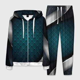 Мужской костюм 3D с принтом 3D luxury metal в Ухте, 100% полиэстер | Манжеты и пояс оформлены тканевой резинкой, двухслойный капюшон со шнурком для регулировки, карманы спереди | luxury | versace | vip | абстракция | версаче | вип | паттерн | роскошь | текстуры