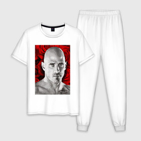 Мужская пижама хлопок JOHNY SINS / ДЖОННИ СИНС: в Ухте, 100% хлопок | брюки и футболка прямого кроя, без карманов, на брюках мягкая резинка на поясе и по низу штанин
 | johny sins | джонни синс
