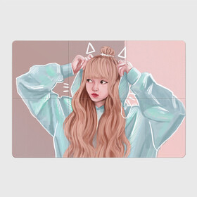 Магнитный плакат 3Х2 Лиса Манобан (BLACKPINK): в Ухте, Полимерный материал с магнитным слоем | 6 деталей размером 9*9 см | blackpink | девушка | знаменитость | лиса манобан | певица | рисунок