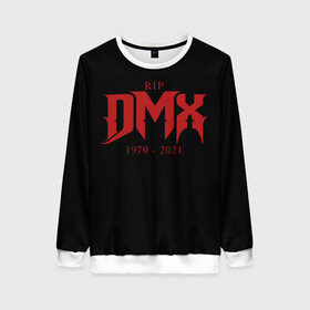 Женский свитшот 3D с принтом DMX RIP (1970-2021) в Ухте, 100% полиэстер с мягким внутренним слоем | круглый вырез горловины, мягкая резинка на манжетах и поясе, свободная посадка по фигуре | 1970 | 2021 | 50 | cent | coast | cube | dmx | earl | east | gangsta | hardcore | hip | hop | ice | in | legend | music | pace | rap | requiescat | rip | simmons | гангстер | легенда | музыка | рип | рэп | рэпер | симмонс | хип | хоп | эрл