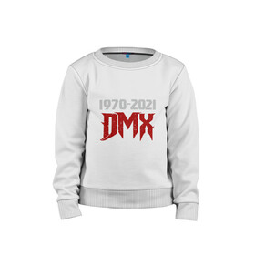Детский свитшот хлопок с принтом DMX Life в Ухте, 100% хлопок | круглый вырез горловины, эластичные манжеты, пояс и воротник | dmx | dog | earl simmons | hip hop | music | new york | rap | rapper | rip | ruff ryders | диэмикс | музыка | нью йорк | пёс | рэп | рэпер | хипхоп | эрл симмонс