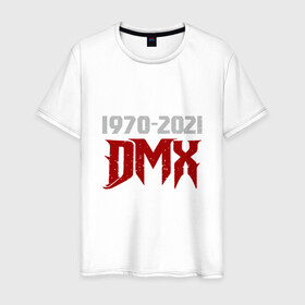 Мужская футболка хлопок с принтом DMX Life в Ухте, 100% хлопок | прямой крой, круглый вырез горловины, длина до линии бедер, слегка спущенное плечо. | dmx | dog | earl simmons | hip hop | music | new york | rap | rapper | rip | ruff ryders | диэмикс | музыка | нью йорк | пёс | рэп | рэпер | хипхоп | эрл симмонс