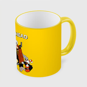 Кружка с принтом Cuphead x DMC в Ухте, керамика | ёмкость 330 мл | cray | cuphead | davil | devile | dmc | game | games | may cry | mey crai | данте | дмц | дьявол может плакать | дьявол тоже плачет | дэвил мэй край | игра | игры | капхэд | неро | спарда