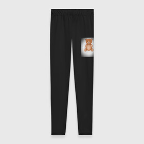 Леггинсы 3D Футболка с мишкой: в Ухте, 80% полиэстер, 20% эластан | Эластичный пояс, зауженные к низу, низкая посадка | футболки