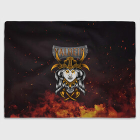 Плед 3D Valheim Девушка викинг: в Ухте, 100% полиэстер | закругленные углы, все края обработаны. Ткань не мнется и не растягивается | fantasy | mmo | valheim | valve | валхейм | вальхейм | викинги | выживалка | игра | королевская битва | ммо | ролевая игра | фэнтази