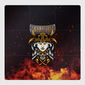 Магнитный плакат 3Х3 Valheim Девушка викинг: в Ухте, Полимерный материал с магнитным слоем | 9 деталей размером 9*9 см | fantasy | mmo | valheim | valve | валхейм | вальхейм | викинги | выживалка | игра | королевская битва | ммо | ролевая игра | фэнтази