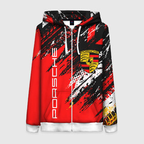 Женская толстовка 3D на молнии PORSCHE / ПОРШЕ / ГРАНЖ: в Ухте, 100% полиэстер | длина до линии бедра, манжеты и пояс оформлены мягкой тканевой резинкой, двухслойный капюшон со шнурком для регулировки, спереди молния, по бокам два кармана | 911 | auto | carrera | cayenne | grunge | macan | porsche | sportcar | taycan | автомобиль | гранж | каен | карера | красный. | макан | порш | порше | спорт | спорткар | тайкан | царапины
