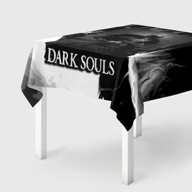 Скатерть 3D с принтом DARKSOULS | ТЁМНЫЙ РЫЦАРЬ в Ухте, 100% полиэстер (ткань не мнется и не растягивается) | Размер: 150*150 см | dark souls | darksouls | tegunvte | демоны | рыцарь | средневековье | темные души
