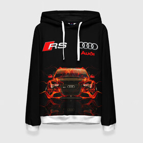 Женская толстовка 3D AUDI RS 5 FIRE / АУДИ РС 5: в Ухте, 100% полиэстер  | двухслойный капюшон со шнурком для регулировки, мягкие манжеты на рукавах и по низу толстовки, спереди карман-кенгуру с мягким внутренним слоем. | audi | car | fire. | q5 | q6 | q7 | rs 5 | sportcar | а3 | а4 | а6 | а8 | авто | автомобиль | ауди | огонь | рс 5 | спорт | спорткар