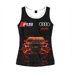 Женская майка 3D AUDI RS 5 FIRE / АУДИ РС 5: в Ухте, 100% полиэстер | круглая горловина, прямой силуэт, длина до линии бедра | audi | car | fire. | q5 | q6 | q7 | rs 5 | sportcar | а3 | а4 | а6 | а8 | авто | автомобиль | ауди | огонь | рс 5 | спорт | спорткар