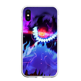 Чехол для iPhone XS Max матовый Solo leveling: в Ухте, Силикон | Область печати: задняя сторона чехла, без боковых панелей | anime | manga | solo leveling | аниме | манга | поднятие уровня в одиночку | улыбка | хэллоуин